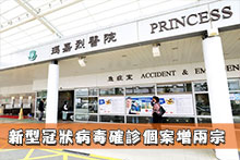 新型冠狀病毒確診個案增兩宗